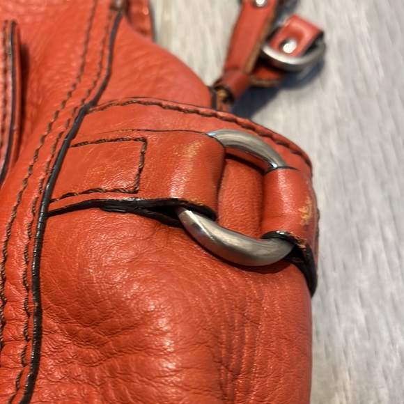 Small orange Cole Haan handbag - Picture 6 of 12
